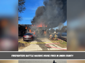 Firefighters battle massive house fires in Union County