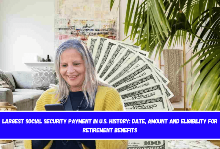 Largest Social Security payment in U.S. history date, amount and eligibility for retirement benefits