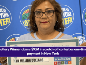 Lottery Winner claims $10M in scratch-off contest as one-time payment in New York