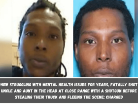 Nephew struggling with mental health issues for years, fatally shot his uncle and aunt in the head at close range with a shotgun before stealing their truck and fleeing the scene; charged