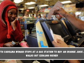 North Carolina woman stops at a gas station to buy an orange juice and walks out $250,000 richer