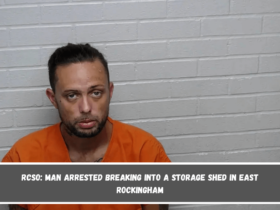 RCSO Man arrested breaking into a storage shed in East Rockingham