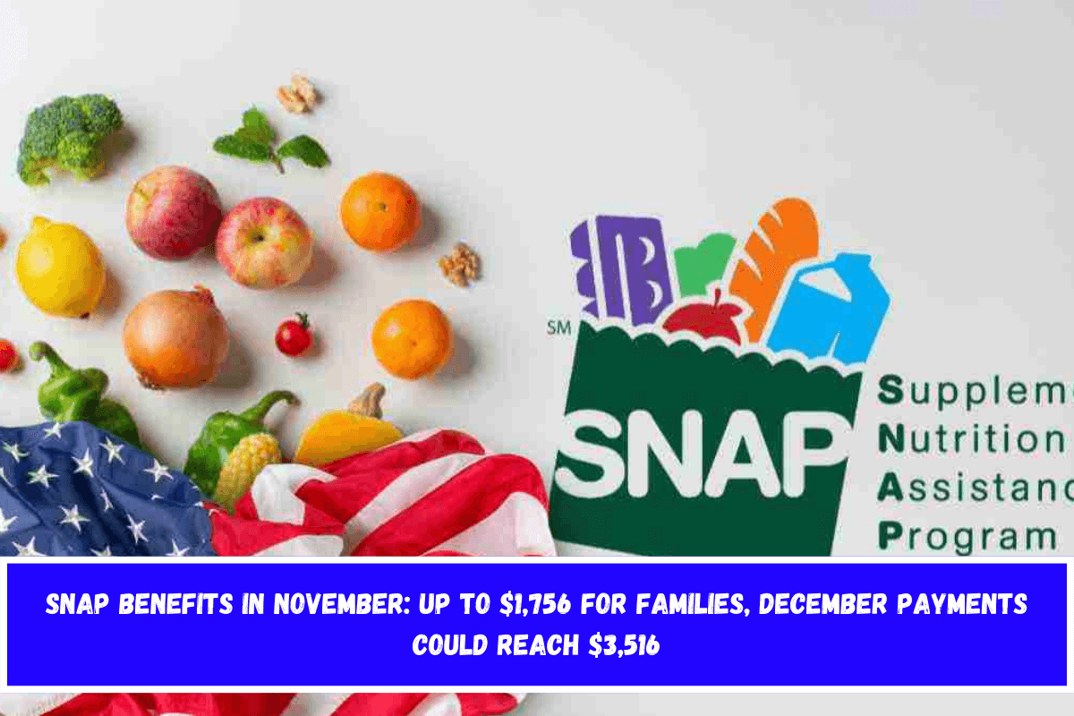 SNAP Benefits in November Up to $1,756 for Families, December Payments Could Reach $3,516