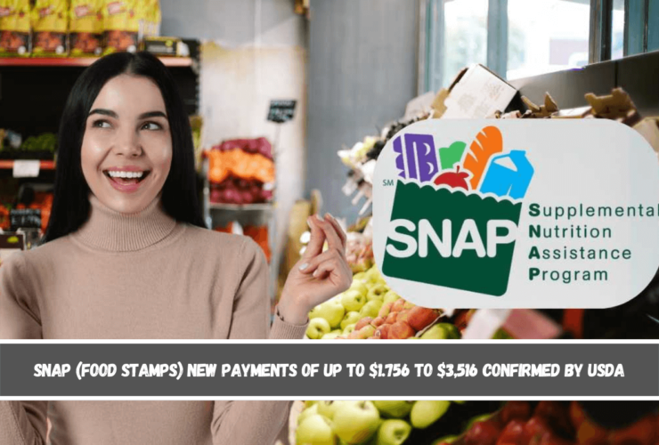 SNAP (Food Stamps) new payments of up to $1.756 to $3,516 confirmed by USDA