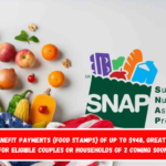 SNAP benefit payments (Food Stamps) of up to $948, great checks for eligible couples or households of 2 coming soon