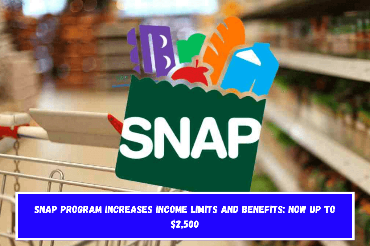 SNAP program increases income limits and benefits Now Up to $2,500