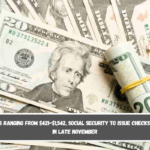 SSDI payments ranging from $421-$1,542, Social Security to issue checks and deposits in late November