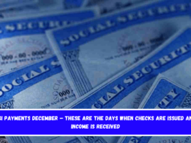 SSI Payments December – These are the days when checks are issued and income is received