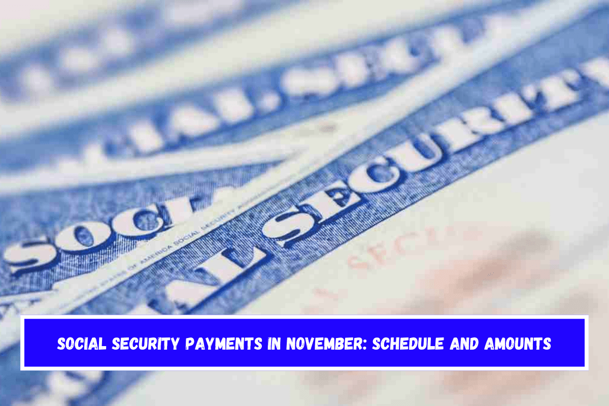 Social Security payments in November schedule and amounts