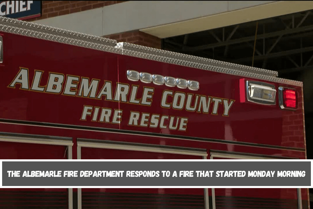 The Albemarle Fire Department responds to a fire that started Monday morning