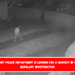 The High Point Police Department is looking for a suspect in the ongoing burglary investigation