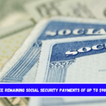 The three remaining Social Security payments of up to $900 in 2024