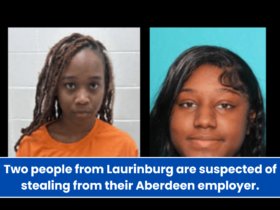 Two people from Laurinburg are suspected of stealing from their Aberdeen employer.