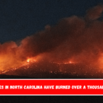 2 wildfires in North Carolina have burned over a thousand acres.