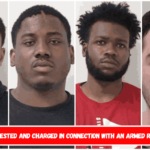 4 men arrested and charged in connection with an armed robbery