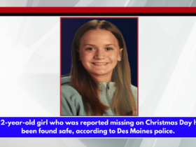 A 12-year-old girl who was reported missing on Christmas Day has been found safe, according to Des Moines police.