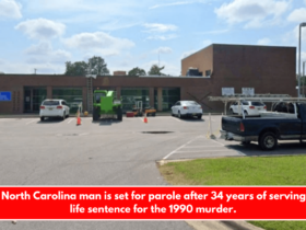 A North Carolina man is set for parole after 34 years of serving a life sentence for the 1990 murder.