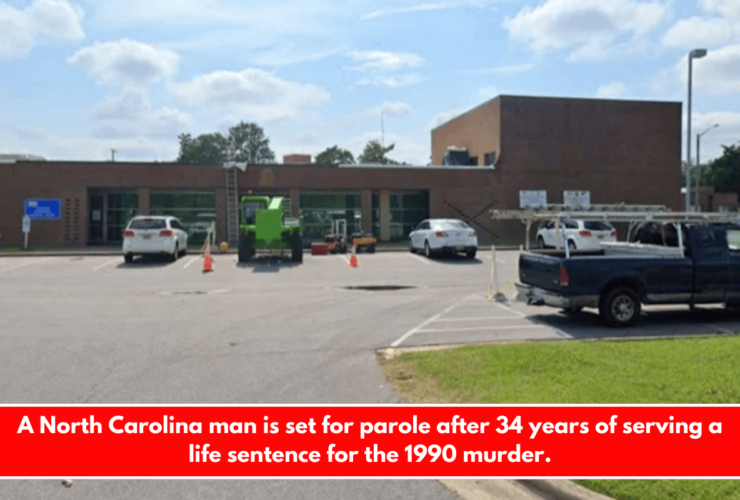 A North Carolina man is set for parole after 34 years of serving a life sentence for the 1990 murder.