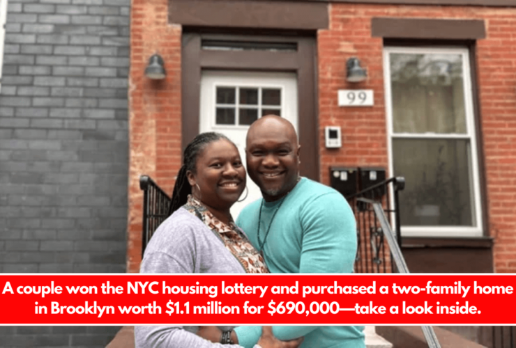 A couple won the NYC housing lottery and purchased a two-family home in Brooklyn worth $1.1 million for $690,000—take a look inside.