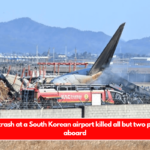 A plane crash at a South Korean airport killed all but two people on aboard