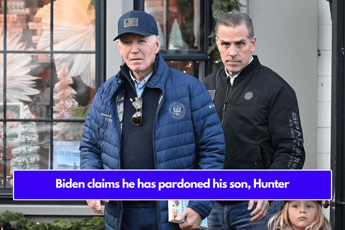 Biden claims he has pardoned his son, Hunter