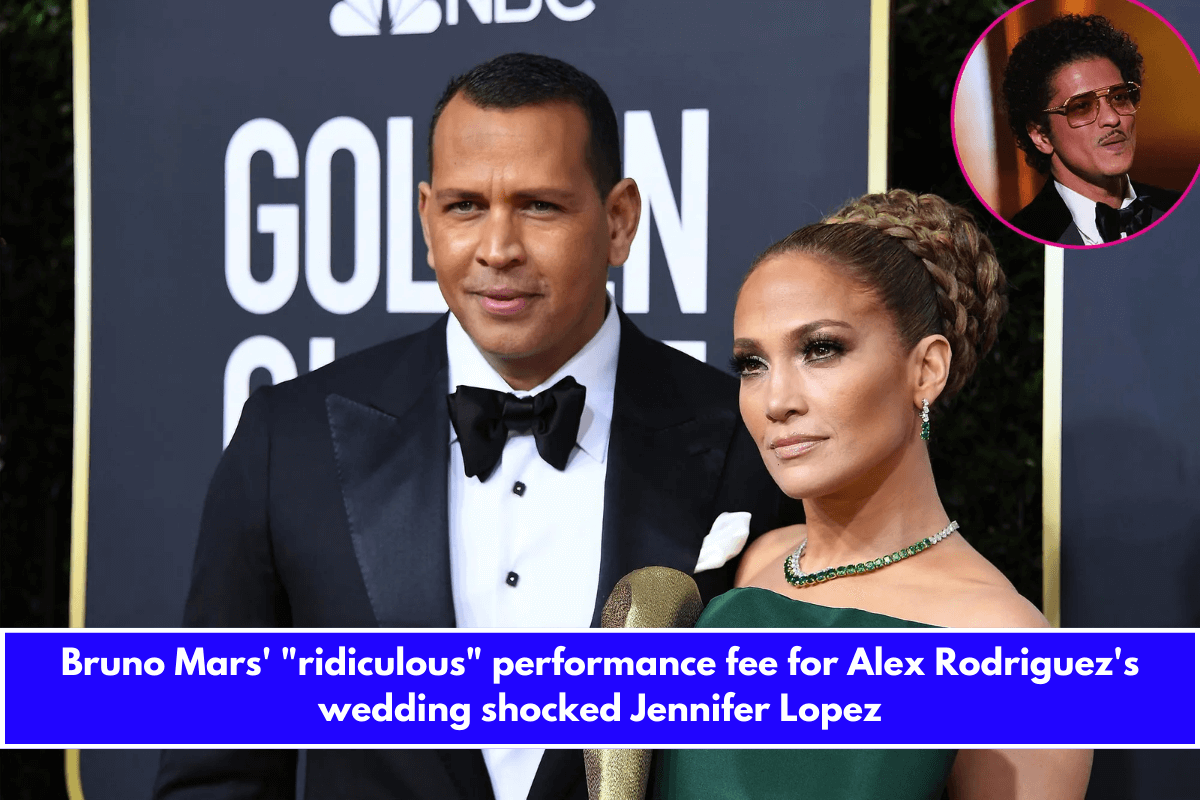 Bruno Mars' ridiculous performance fee for Alex Rodriguez's wedding shocked Jennifer Lopez