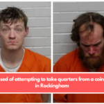 Pair accused of attempting to take quarters from a coin machine in Rockingham.