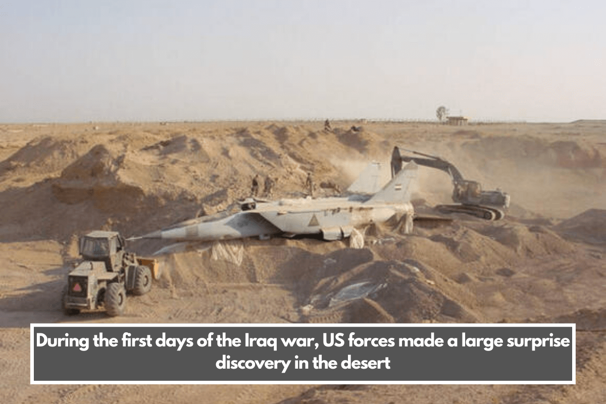 During the first days of the Iraq war, US forces made a large surprise discovery in the desert