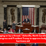 "We're hanging on by a thread." Asheville, North Carolina, resident begs Congress and President Trump to approve budget and hurricane aid