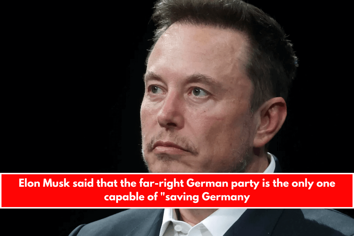 Elon Musk said that the far-right German party is the only one capable of "saving Germany