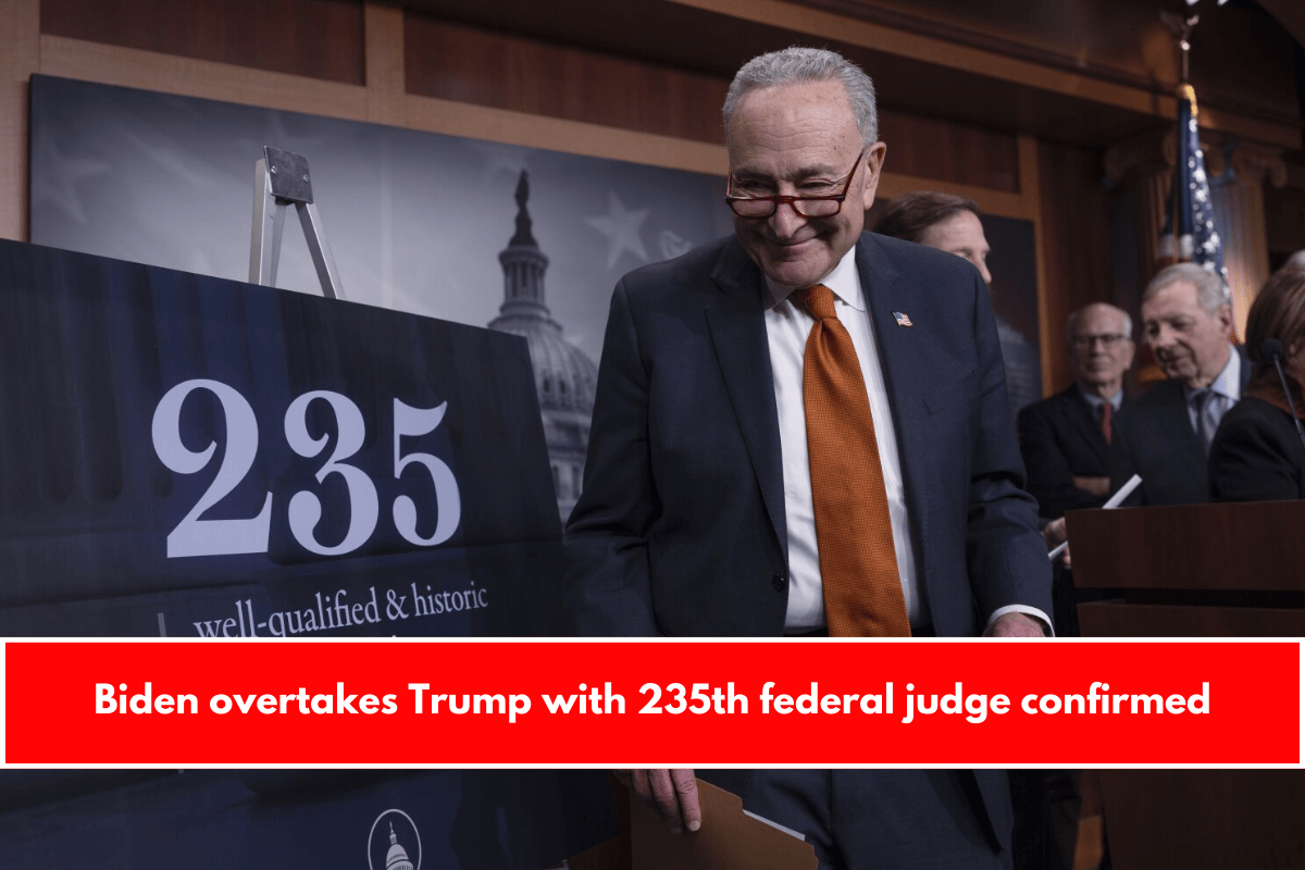 Biden overtakes Trump with 235th federal judge confirmed