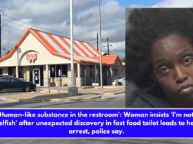 Human-like substance in the restroom' Woman insists 'I'm not selfish' after unexpected discovery in fast food toilet leads to her arrest, police say.