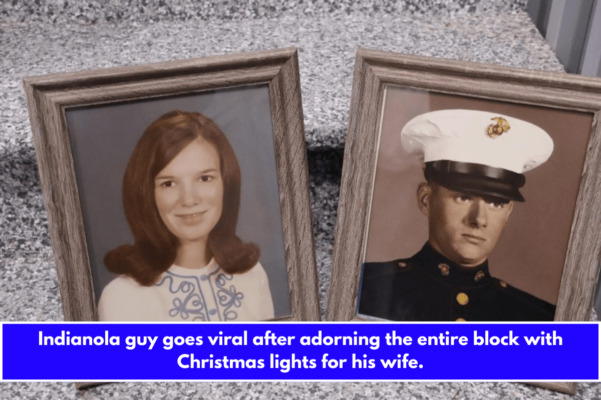 Indianola guy goes viral after adorning the entire block with Christmas lights for his wife.