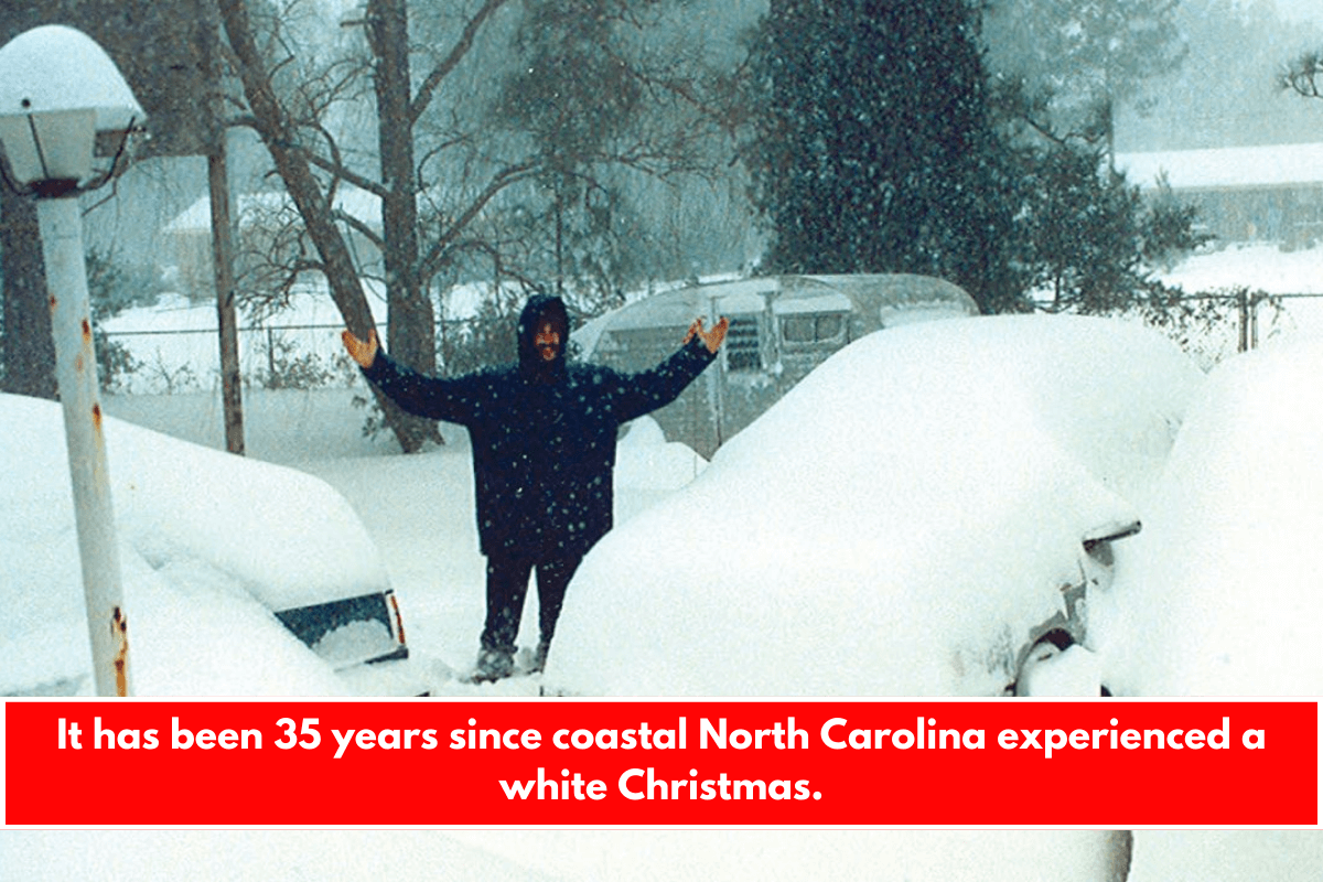 It has been 35 years since coastal North Carolina experienced a white Christmas.