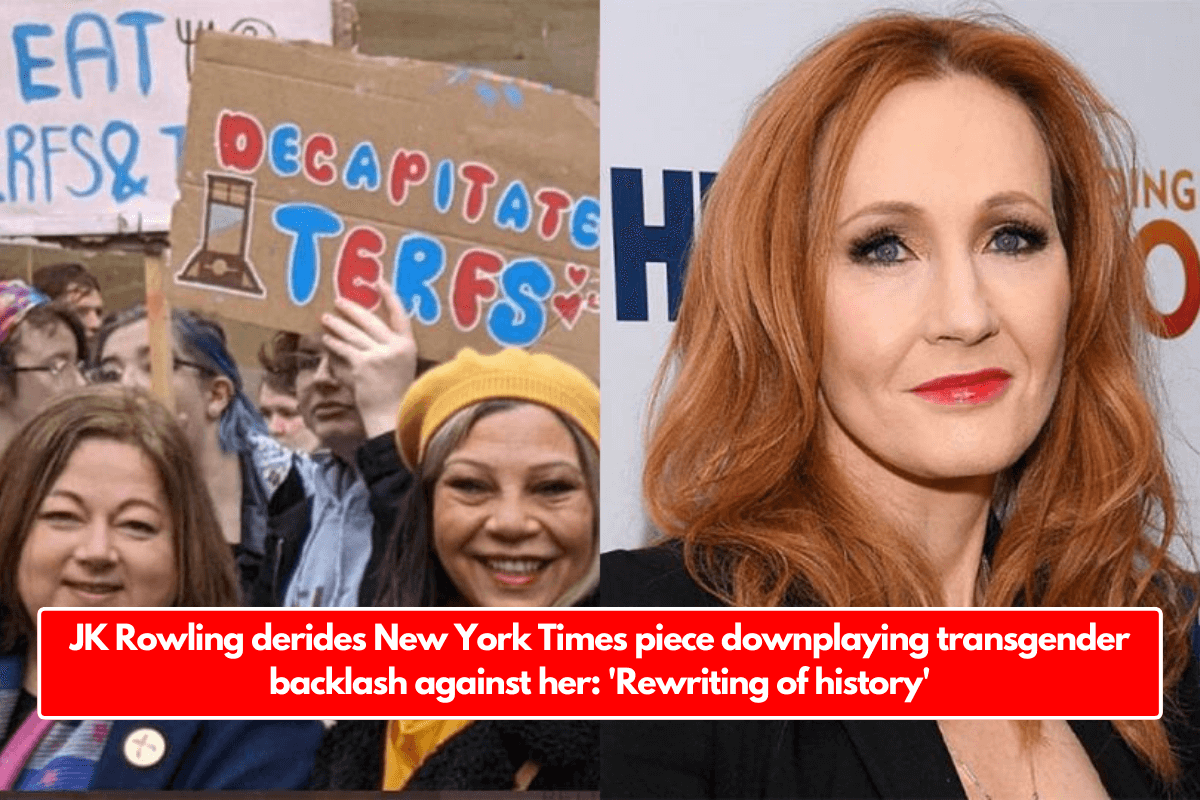 JK Rowling derides New York Times piece downplaying transgender backlash against her: 'Rewriting of history'