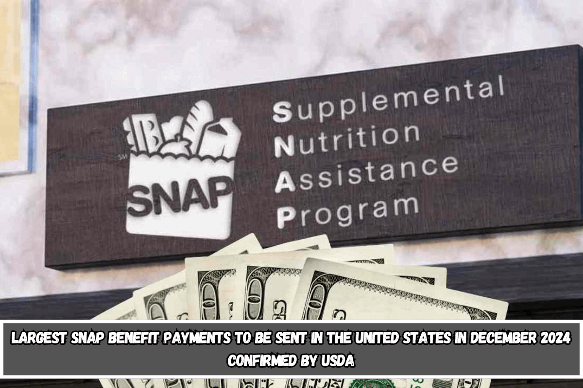 Largest SNAP benefit payments to be sent in the United States in December 2024 confirmed by USDA