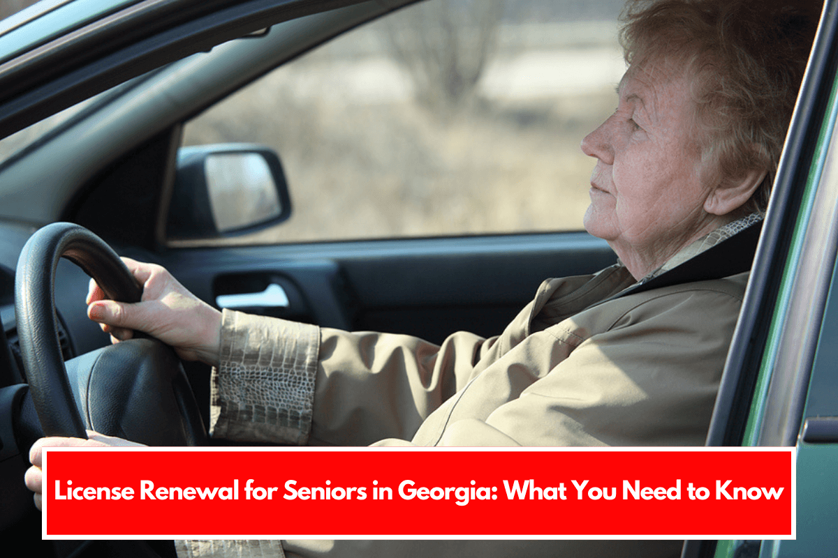 License Renewal for Seniors in Georgia What You Need to Know