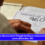 Live roaches discovered at Triangle barbecue restaurant Sanitation scores (December 24)