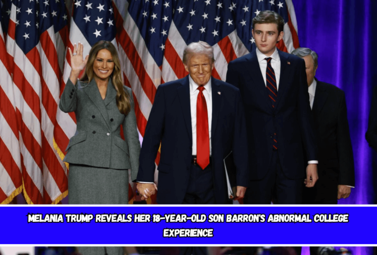 Melania Trump reveals her 18-year-old son Barron's abnormal college experience