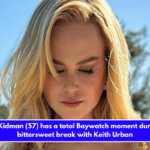 Nicole Kidman (57) has a total Baywatch moment during her bittersweet break with Keith Urban