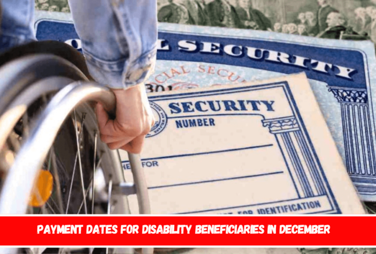 Payment dates for disability beneficiaries in December