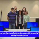 Pedalino family gives laptops to support the county's adult education program