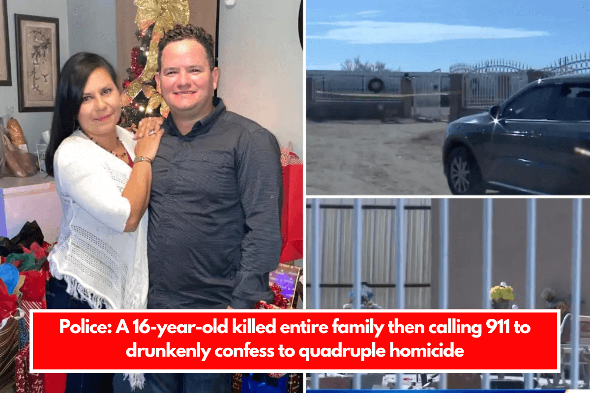 Police A 16-year-old killed entire family then calling 911 to drunkenly confess to quadruple homicide