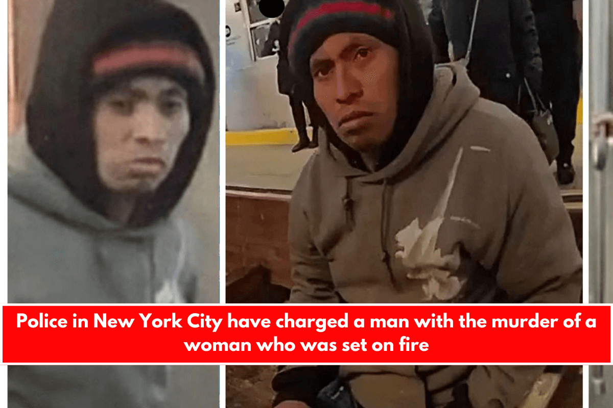 Police in New York City have charged a man with the murder of a woman who was set on fire