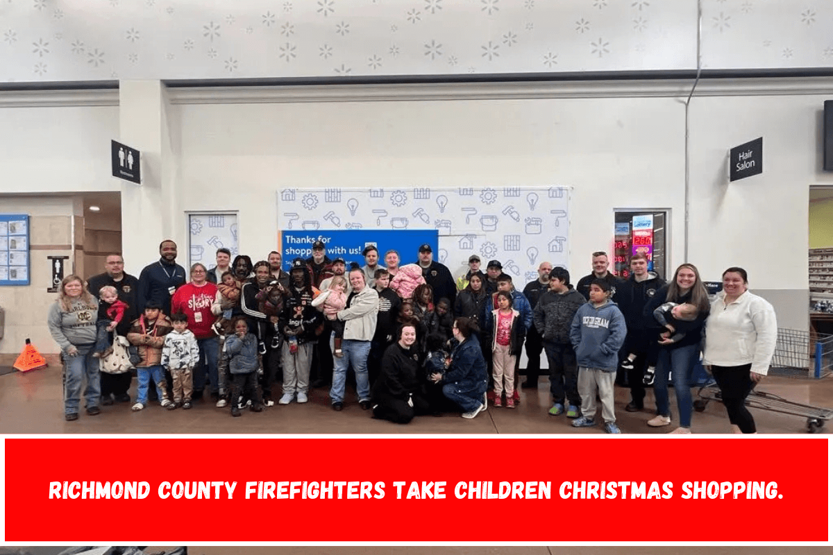 Richmond County firefighters take children Christmas shopping.