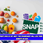 SNAP recipients who do not meet this requirement will lose their Food Stamp benefits in 2025