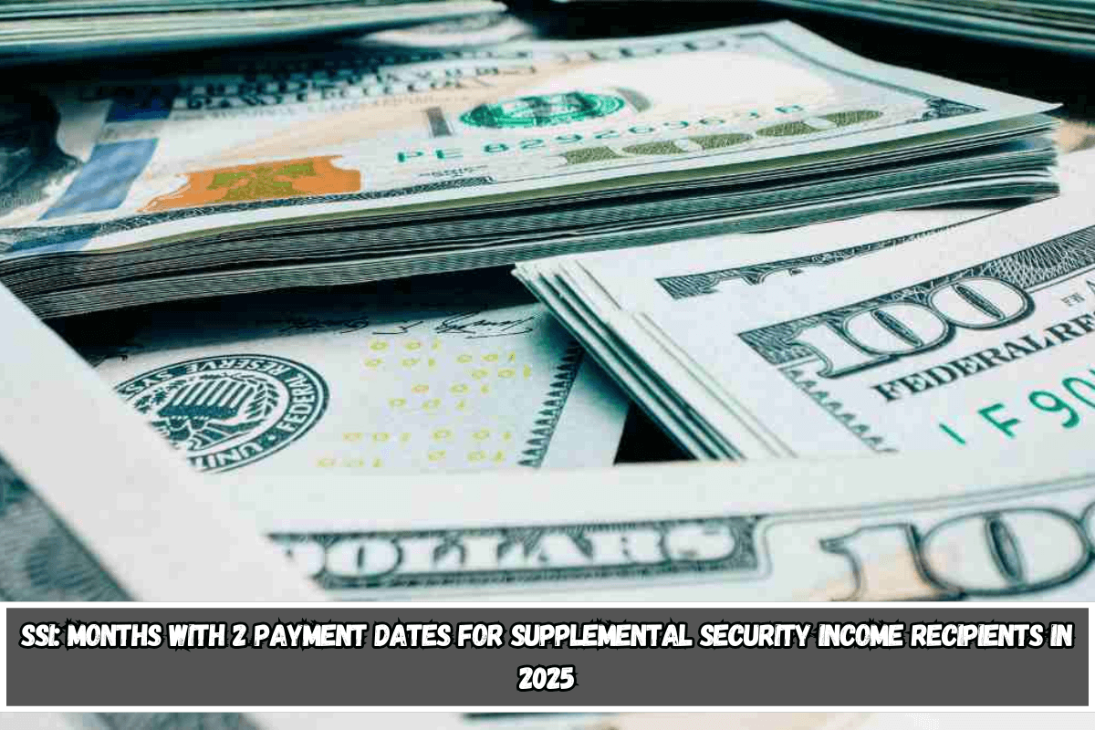 SSI Months with 2 payment dates for Supplemental Security Income recipients in 2025