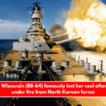 The USS Wisconsin (BB-64) famously lost her cool after coming under fire from North Korean forces