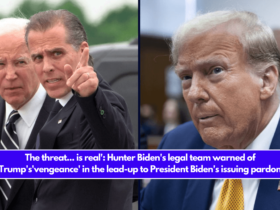 The threat... is real': Hunter Biden's legal team warned of Trump's'vengeance' in the lead-up to President Biden's issuing pardon