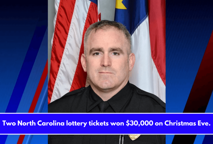 Two North Carolina lottery tickets won $30,000 on Christmas Eve.